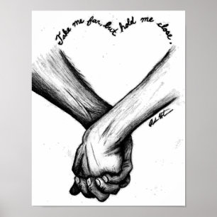 Citação de amor de poster de Wall art e desenho de