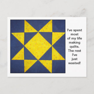 Citação de Bloco de Colcha Cartão Postal