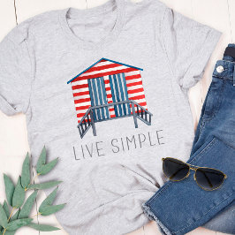 Citação de Camiseta de Cabana de Praia de Verão Ná