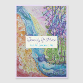 Citação de Inspiração Cartão Magnético Universo Ze