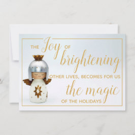 Citação de Natal inspiradora com texto de anjo e o