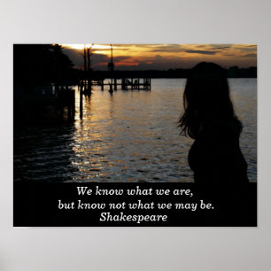 Citação de Shakespeare - poster de arte