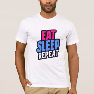Citação de T-Shirt - Coma o Tê de Repetição de Son