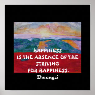 Citação de Zhuangzi - Poster