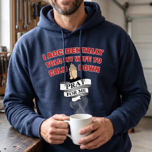 Citação Divertida de Marido - Camiseta de Moletom