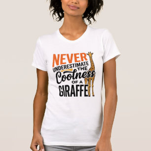 Citação Engraçada de Girafa Camiseta Vintage Vetor