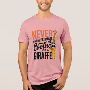 Citação Engraçada de Girafa Camiseta Vintage Vetor