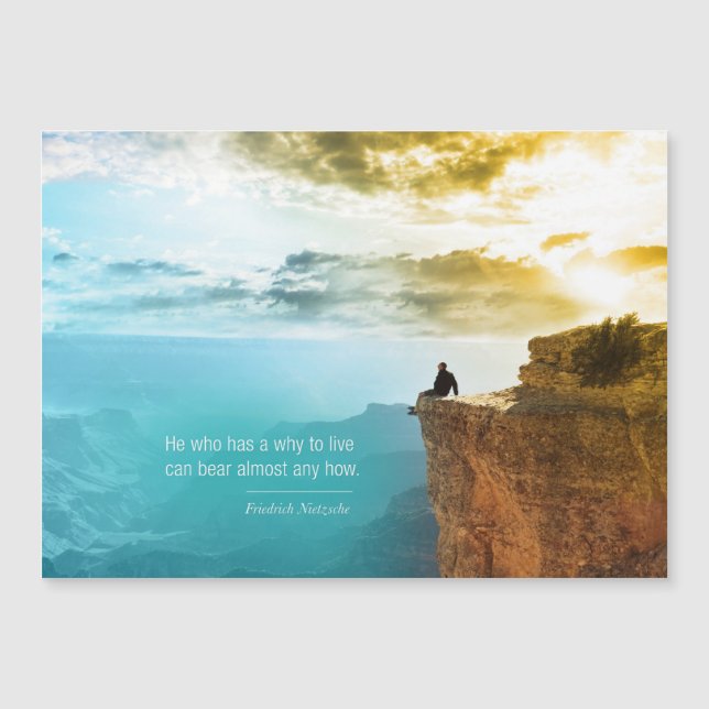 Citação Friedrich Nietzsche Nature Adventure Natur (Frente)