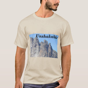 Citação inabalável da camiseta masculina