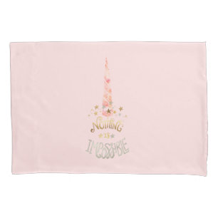 Citação Inspiracional Unicorn Rosa