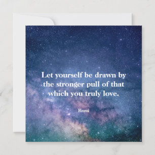Citação Inspiradora Motivacional Rumi Universo