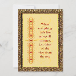 Citação inspiradora no elegante design decorativo