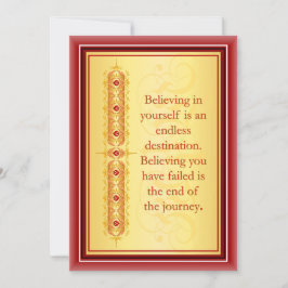 Citação inspiradora no elegante design decorativo