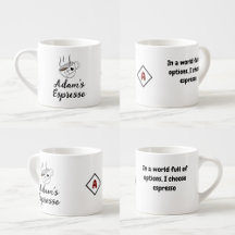 Citação Personalizada, Xícara Espresso de Café Peq