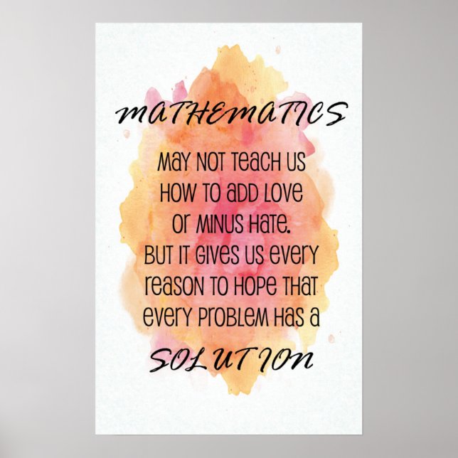 Citação - Posters de matemática (Frente)