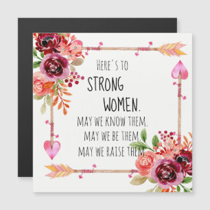 Citação Tribal da Seta Floral para Mulheres Fortes
