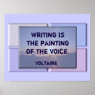 Citações da escrita - impressão de Voltaire