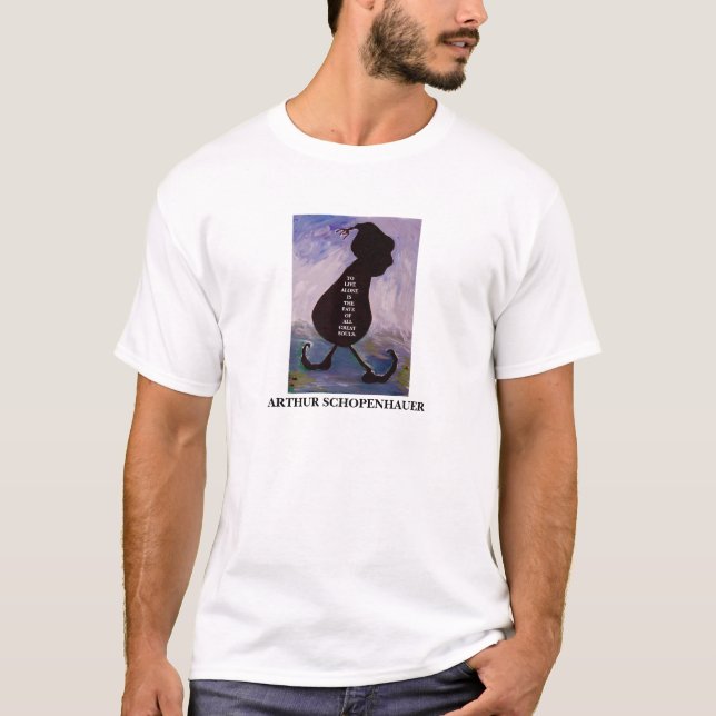 Citações de Arthur Schopenhauer - camisa (Frente)