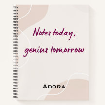 Citações de Caderno – “Notas Hoje, Gênio Amanhã”