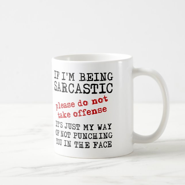 Citações de Canecas Engraçadas Ofensa Sarcástica (Direita)