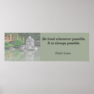 Citações de Dalai Lama do impressão do poster