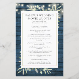 Citações de Filmes Famosos Jogo para Chá de Noiva