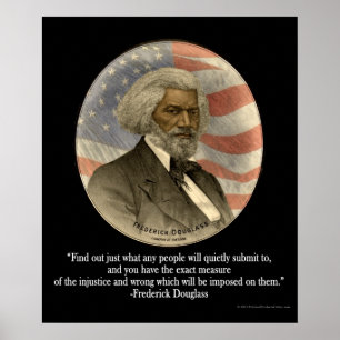 Citações de Frederick Douglass, poster do