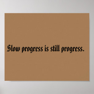 Citações de Motivação GYM E Poster de Castanho