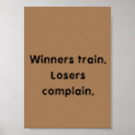 Citações de Motivação GYM E Poster de Castanho Cla