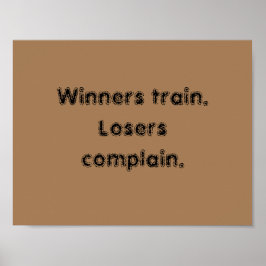 Citações de Motivação GYM E Poster de Castanho Cla