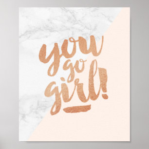 Citações do poster você vai menina Handletterin