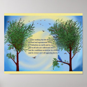 Citações espirituais do poster da arte de Sri