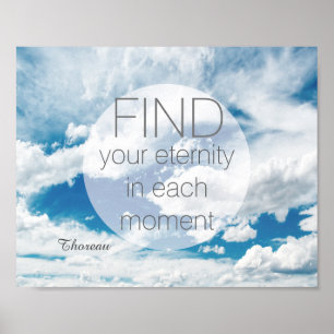 citações inspiradores de Thoreau do poster no c