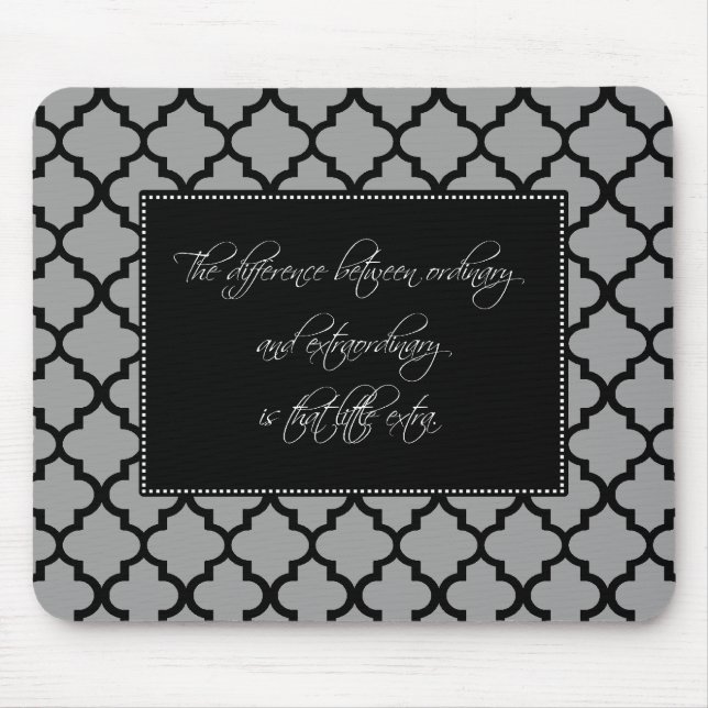 Citações inspiradores modernas Mousepad (Frente)