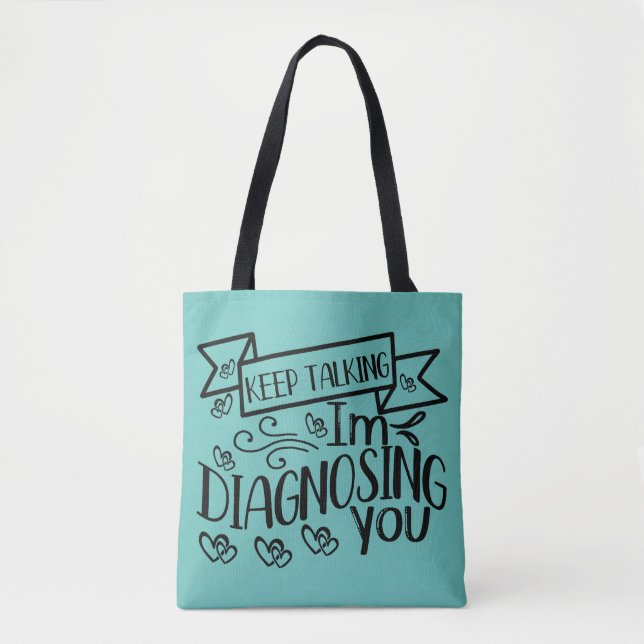 Citações Motivacionais Tote Bag para Estudantes (Frente)