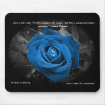 Citações Mousepad do rosa do azul