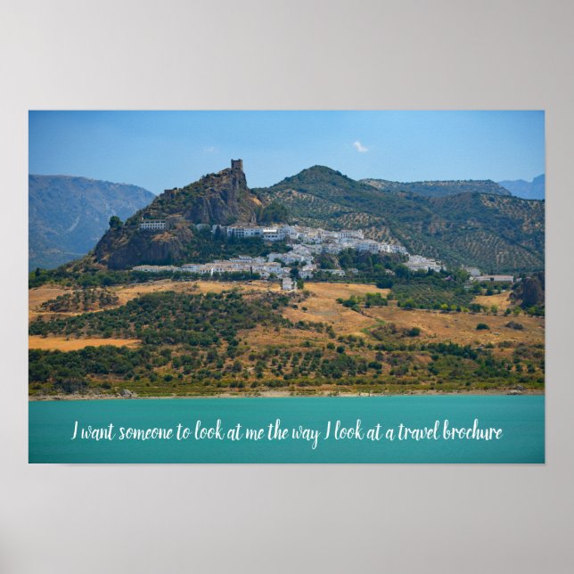 Citações viagem humorísticas - Poster Espanha (Frente)