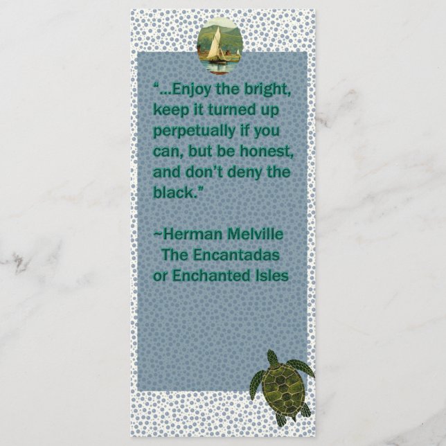 Citando tartaruga e marcador de barco (Frente)