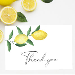 Citrinos limões - Cartões de agradecimentos