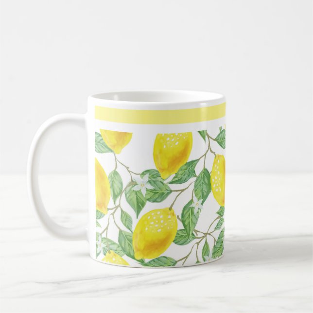 Citrinos Limões e Folhas Caneca de Café (Esquerda)