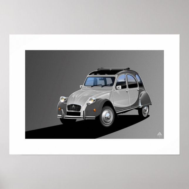 Citroen 2CV Charleston Poster Illustration (Frente)