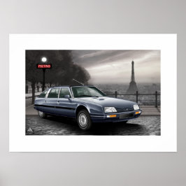 Citroen CX Prestige Turbo 2 - Ilustração do Poster