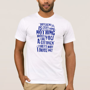 Citroen "diferente é tudo" design do t-shirt