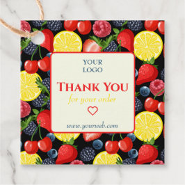 Citrus Business Personalizável - Etiqueta de agrad