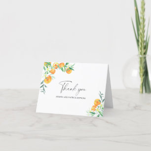 Citrus - Cartão de Agradecimento de Casamento
