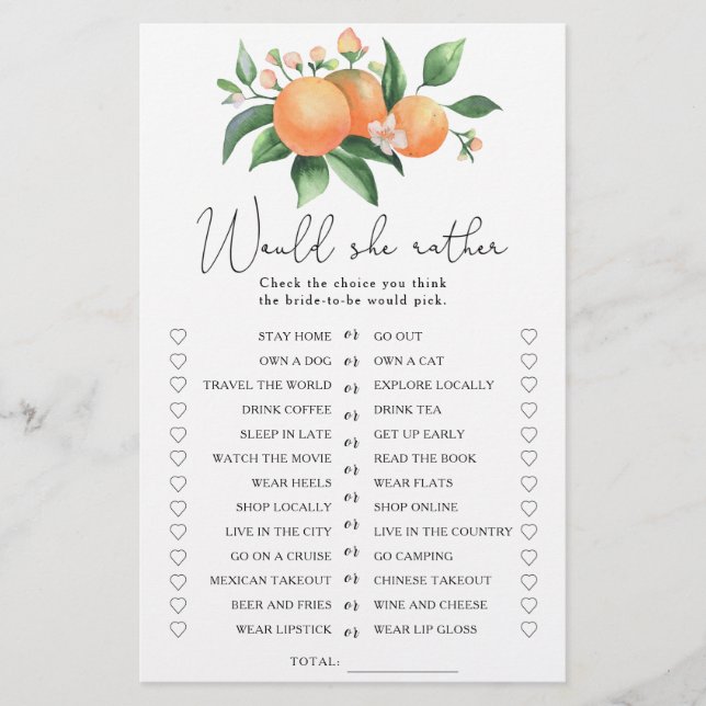 Citrus - Ela poderia preferencialmente jogo de chá (Frente)