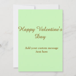 Citrus green brown happy Valentine's day simple 