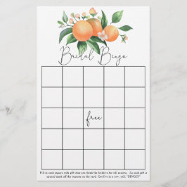 Citrus - Jogo de bingo para chá de noiva