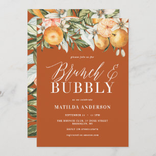Citrus, laranja + brunch e borbulhamento floral