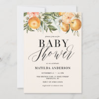 Citrus, laranja + chá de fraldas florescente